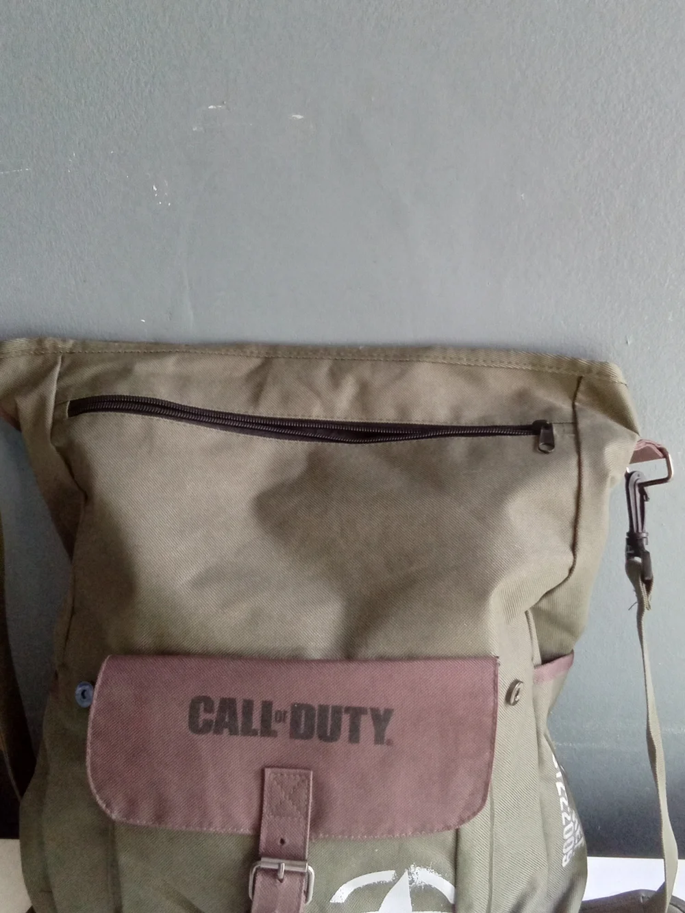 Call of Duty Canvas Backpack Messenger‎ Bag Olive Green Military Tactical Star